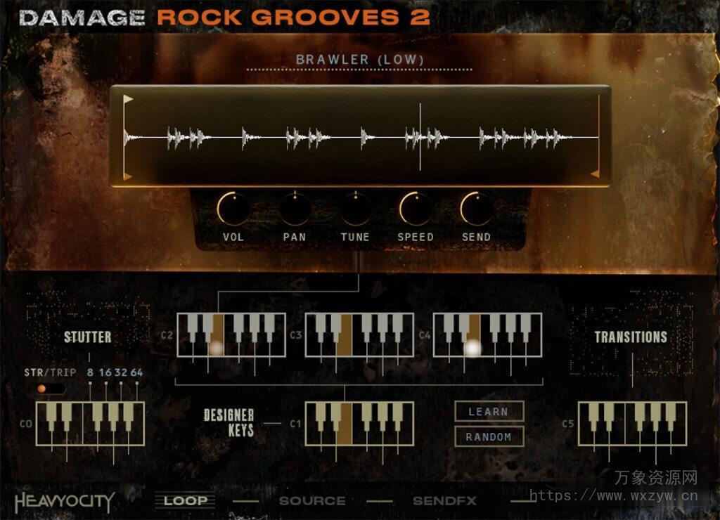 [摇滚节奏鼓组音源]Heavyocity Damage Rock Grooves 2 [KONTAKT]（2.07GB）