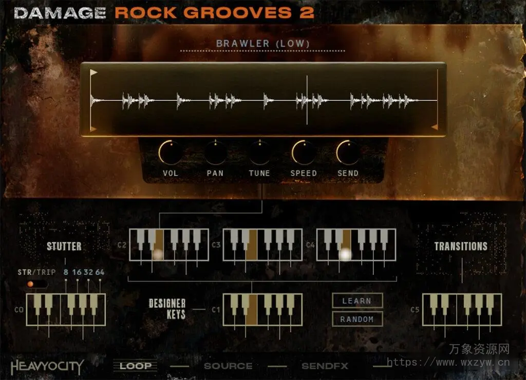 [摇滚节奏鼓组音源]Heavyocity Damage Rock Grooves 2 [KONTAKT]（2.07GB）