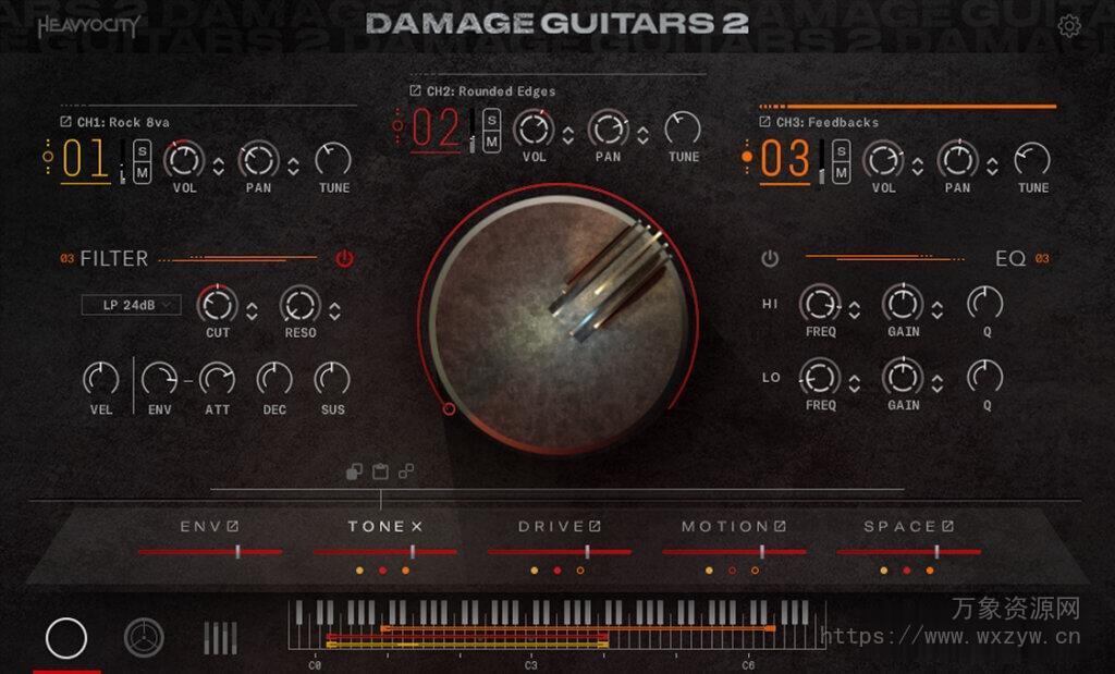 [吉他贝斯节奏Riff音源]Heavyocity Damage Guitars 2 [KONTAKT]（7.41GB）