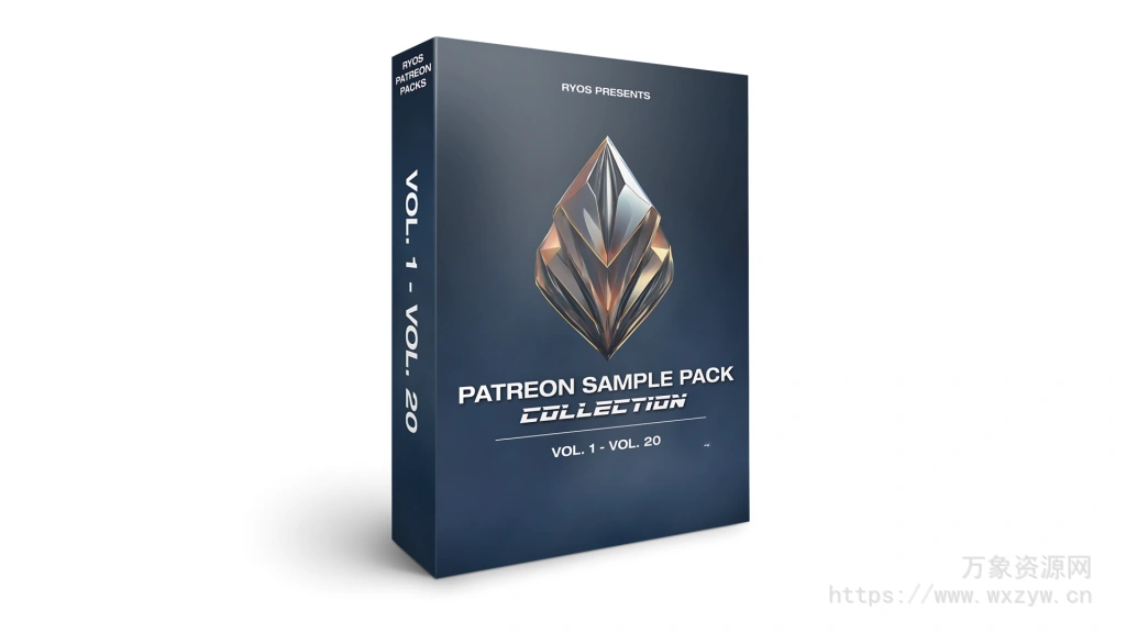 [20个EDM多风格样本包合集]Ryos Patreon Sample Pack Collection Vol.1-Vol. 20 [WAV]（585MB）