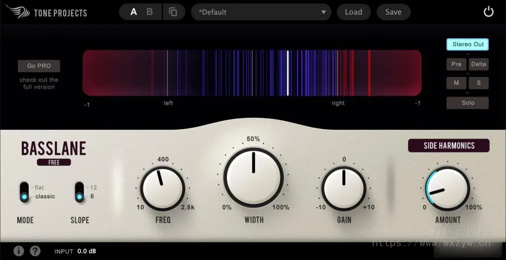 [低频立体声宽度处理工具]Tone Projects Basslane Pro v1.0.4 [WiN, MacOSX]（40Mb）