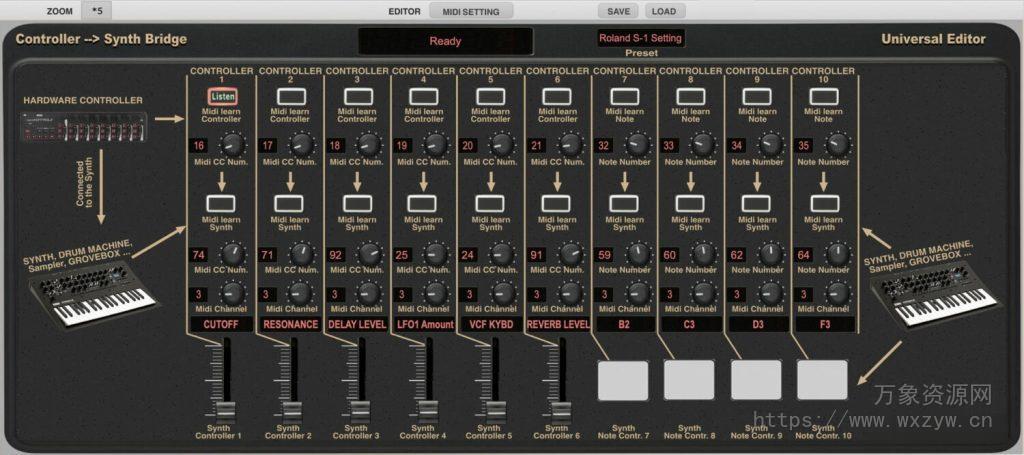 [合成器编辑器控制器工具]Momo Universal Editor and Controller Synth Bridge RETAiL [WiN, MacOSX]（118Mb）