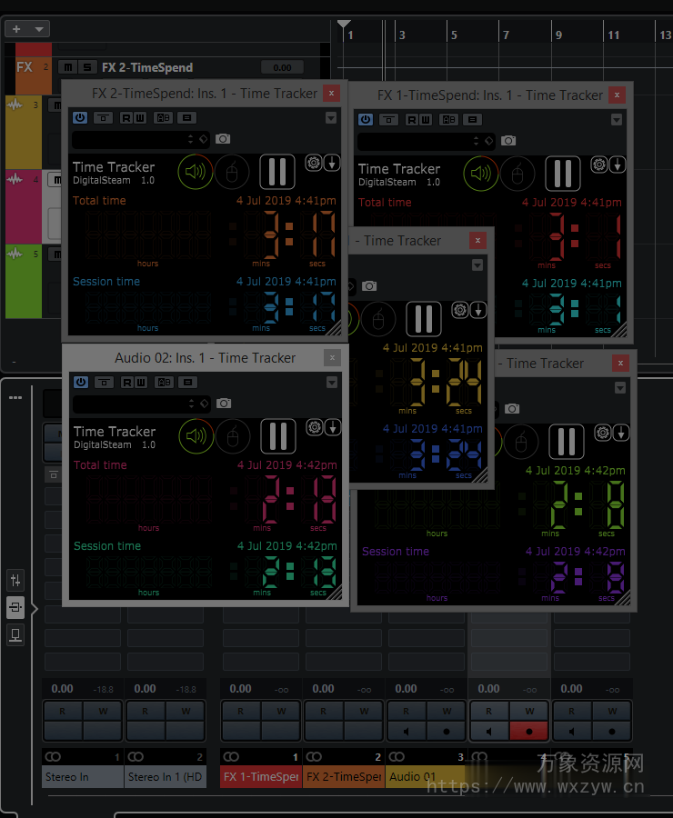 [时间跟踪器]DigitalSteam TimeTracker v1.2 x64 VST [WiN, MacOSX]（8MB）
