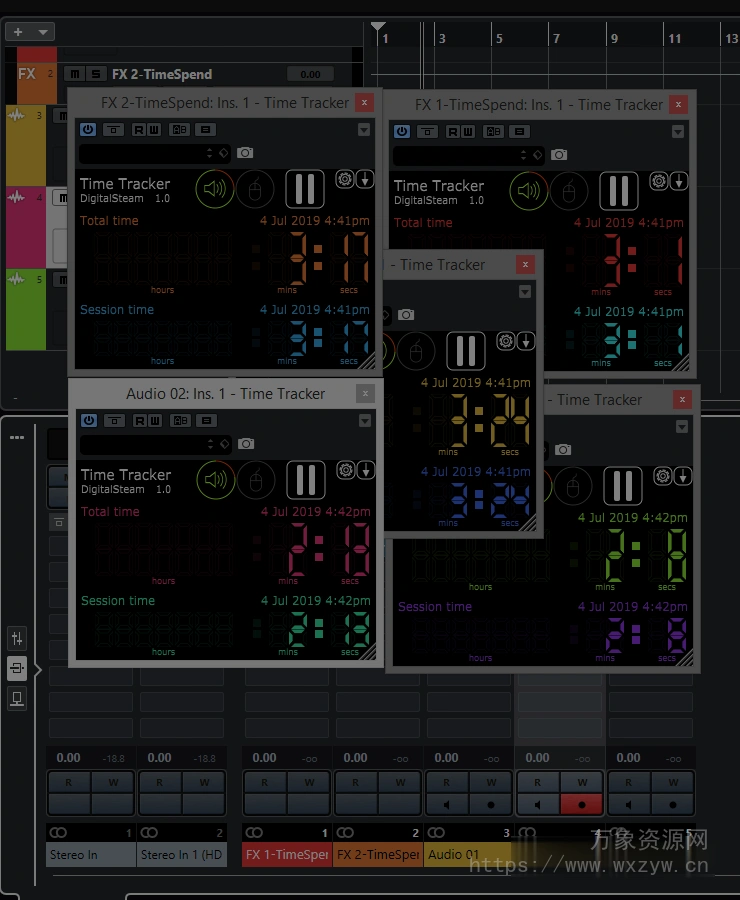 [时间跟踪器]DigitalSteam TimeTracker v1.2 x64 VST [WiN, MacOSX]（8MB）