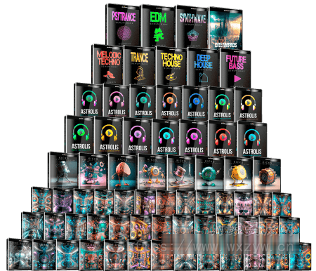 [1400个Serum预设样本套装]Esential Music Productions Serum Electronic Music Bundle [WAV, MiDi, Synth Presets]（3.76GB）