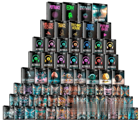 [1400个Serum预设样本套装]Esential Music Productions Serum Electronic Music Bundle [WAV, MiDi, Synth Presets]（3.76GB）