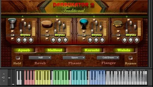 [中东阿拉伯民族打击乐套件]HTTMUSIC Darbukator Traditional [KONTAKT]（811MB）