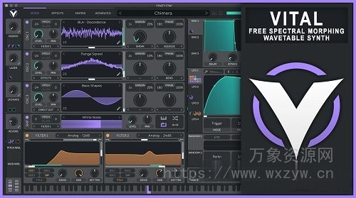 [媲美Serum的波表合成器]Vital Audio Vital Pro v1.5.5 [WiN, MacOSX, LiNUX]（1.99GB）