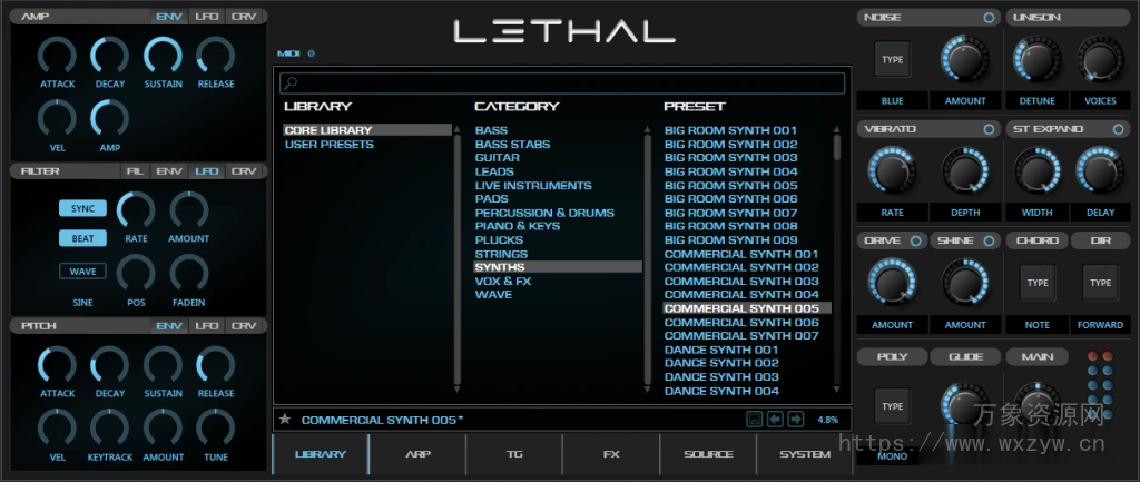 [强大的合成器插件]Lethal Audio Lethal v1.0.20 CE [WiN, MacOSX]（9.25Gb）