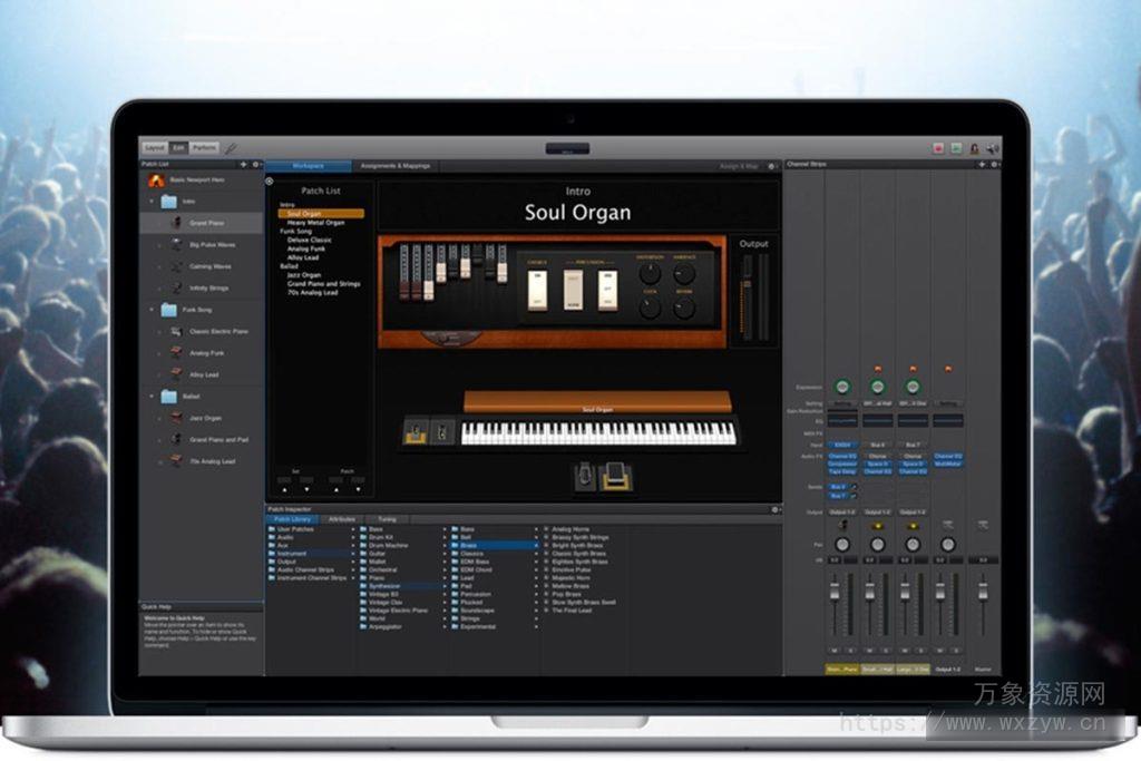 [苹果电脑现场演奏工具]Apple MainStage 3 v3.7.0 [MacOSX]（1.16GB）
