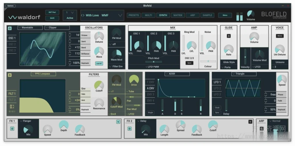 [多功能合成器插件]Waldorf Blofeld Plugin v1.1.0 [WiN, MacOSX]（22.2MB+122.4MB）