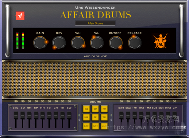 Audiolounge Urs Wiesendanger Rhodes Affair Drums [WiN, MacOSX]（79Mb）