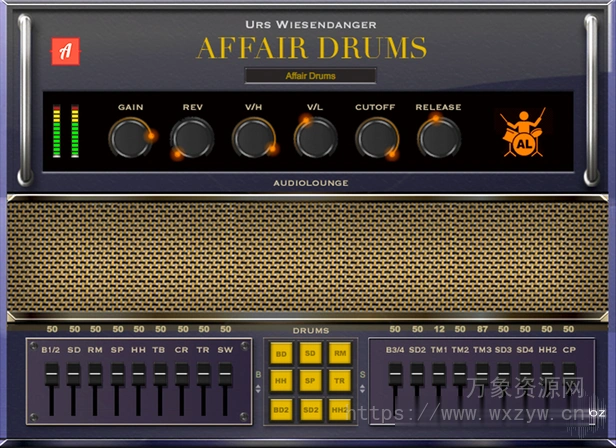 Audiolounge Urs Wiesendanger Rhodes Affair Drums [WiN, MacOSX]（79Mb）