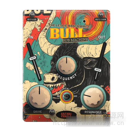 [顶级低音插件]Safari Pedals Leslie Brathwaite Bull Sub Machine v1.0.53 [WiN]（13MB）