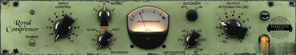 [皇家经典复古模拟压缩器]Soundevice Digital Royal Compressor v4.0 [WiN]（9MB）