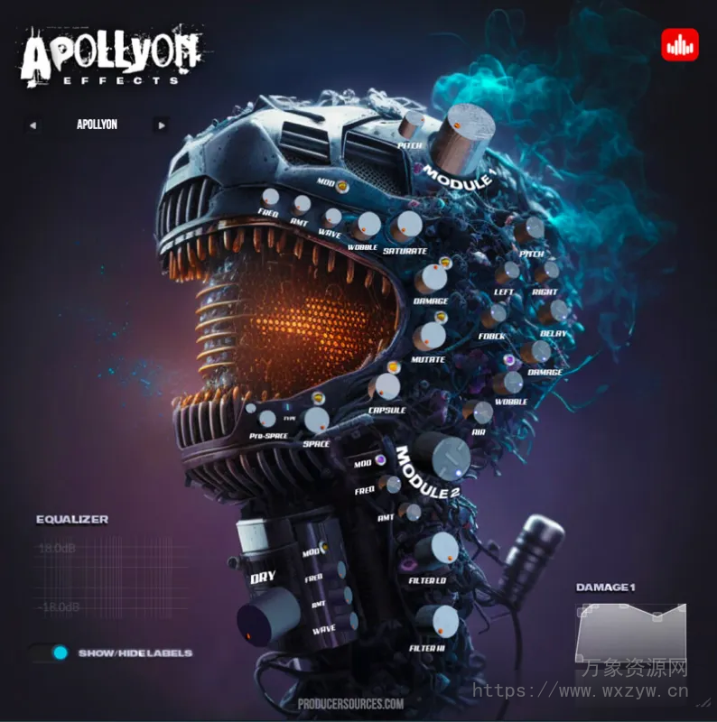 [创意破坏失真多种效果器]ProducerSources APOLLYON v9.1.8 [WiN]（29.5MB）