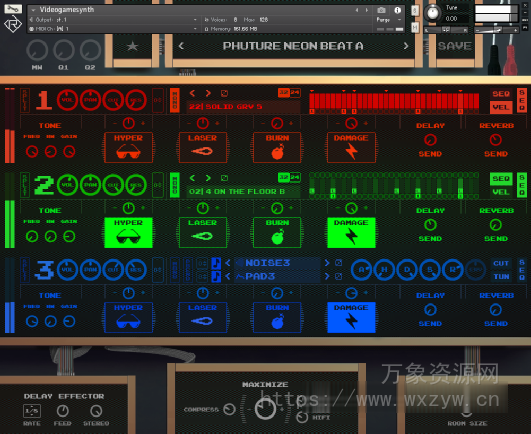 [复古主题采样乐器]Rigid Audio Videogamesynth [KONTAKT, WAV]（102.05MB）