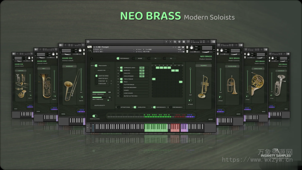 [旗舰级现代铜管独奏家系列音源] Insanity Samples Neo Brass v2.0.1 [KONTAKT]（3.18GB）