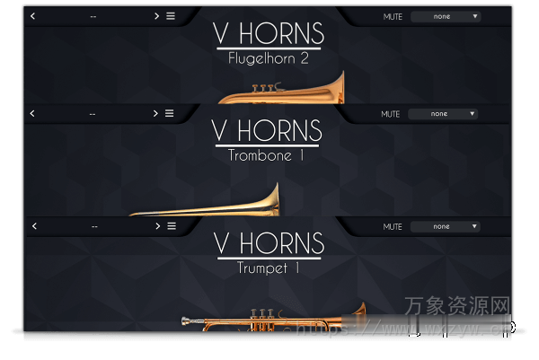 [Falcon预置VHorns三合一铜管独奏合集]Acousticsamples VHorns Brass Section（369MB）