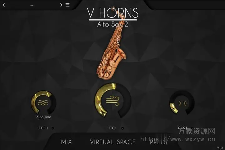 [UVI Workstation库中音萨克斯管]Acoustic Samples V Horns Alto Saxophone（188Mb）