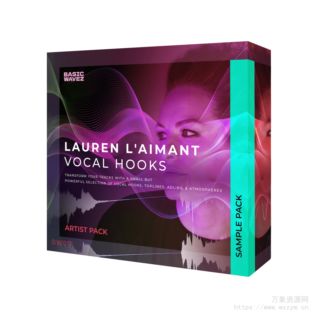 [前卫科技浩室舞曲人声采样]Production Music Live Bound to Divide Lauren L’aimant Vocal Hooks [WAV]（481.90MB）
