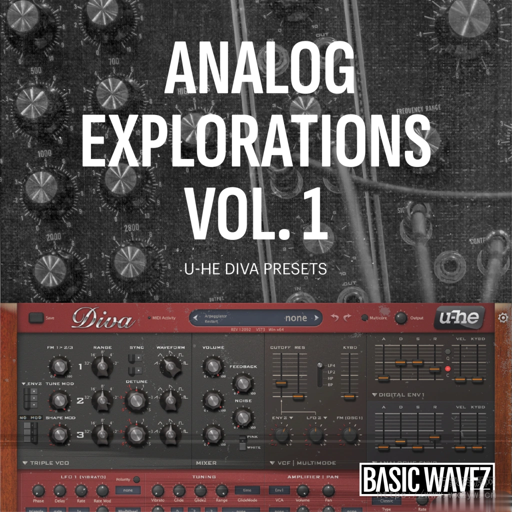 [Diva预置泰克诺舞曲]Baisc Wavez Analog Explorations Vol.1（233Kb）