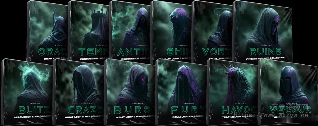 [嘻哈陷阱RnB素材包]Cymatics HAVOC COLLECTION [WAV, MiDi]（1.73Mb）