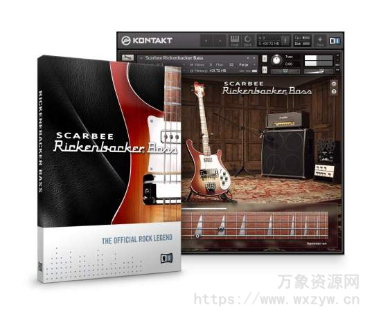 [贝斯音源]Native Instruments Scarbee Rickenbacker Bass v1.3.0 [KONTAKT]（6.75Gb）
