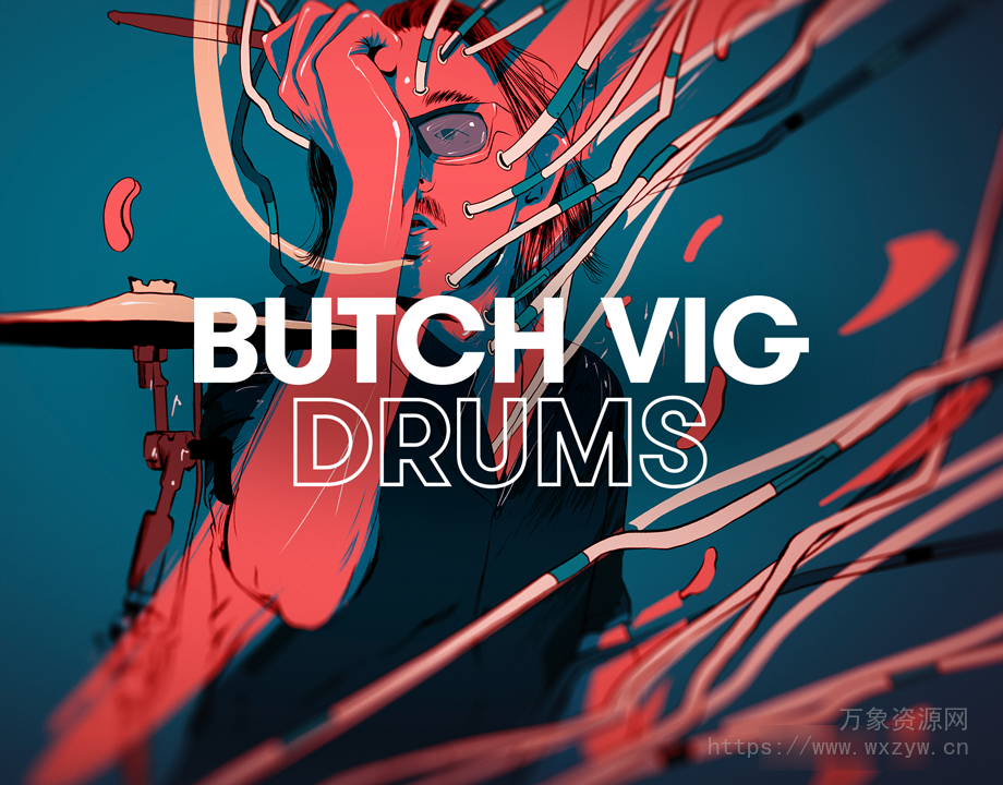[鼓组音源]Native Instruments Butch Vig Drums v1.1.0 [KONTAKT]（188MB）