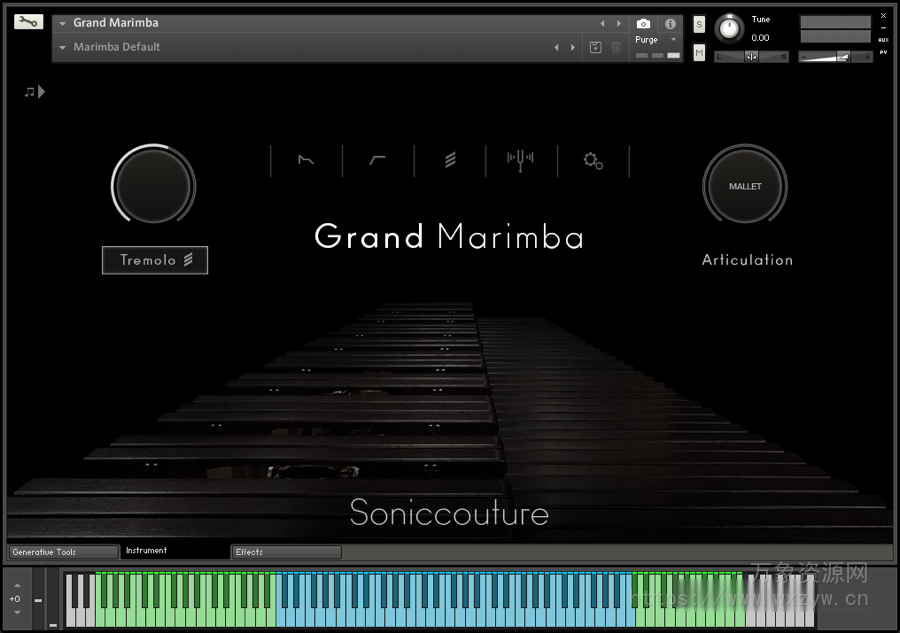 [马林巴琴音源]Soniccouture Grand Marimba v2.2.0 [KONTAKT]（3.27Gb）