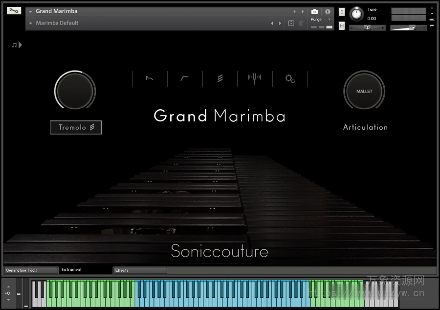 [马林巴琴音源]Soniccouture Grand Marimba v2.2.0 [KONTAKT]（3.27Gb）
