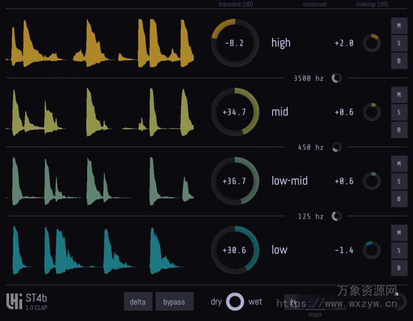[立竿见影的多频段瞬态塑形器] LHI Audio ST4b v1.0.3 [WiN]（781.89KB）