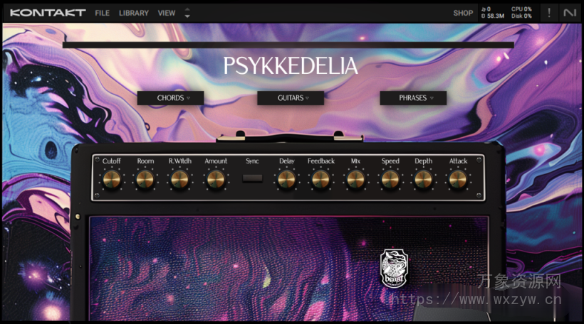 [迷幻吉他音色库]Beatsamples PSYKKEDELIA [KONTAKT]（184.46MB）