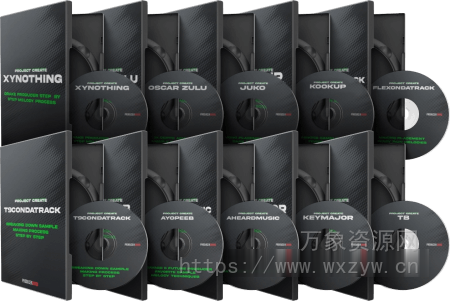 [旋律制作高级大师班]ProducerGrind Project CREATE Masterclass [WAV, MiDi, Synth Presets, TUTORiAL]（4.62GB）