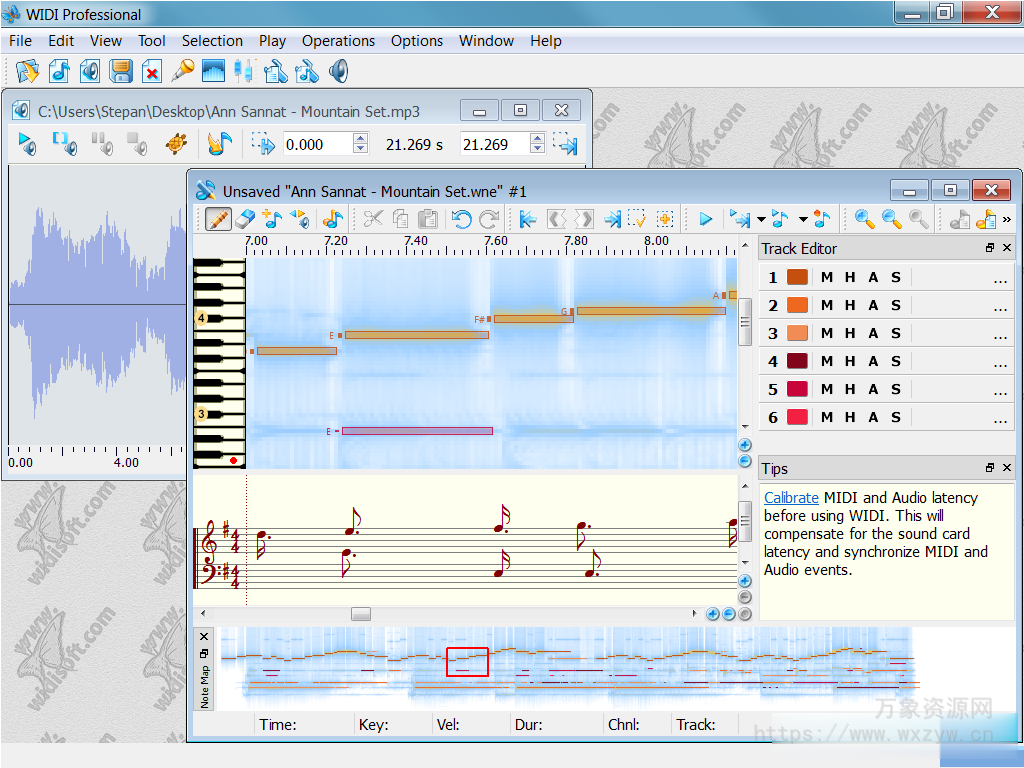 [mp3到midi转换器]WIDI Recognition System Professional v4.5.0 Build 677 [WiN]（12MB）