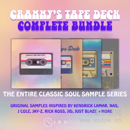 [疯狂的经典灵魂样本合集]Looplair Granny’s Tape Deck Complete Bundle Compositions and Stems [WAV]（1.57GB）