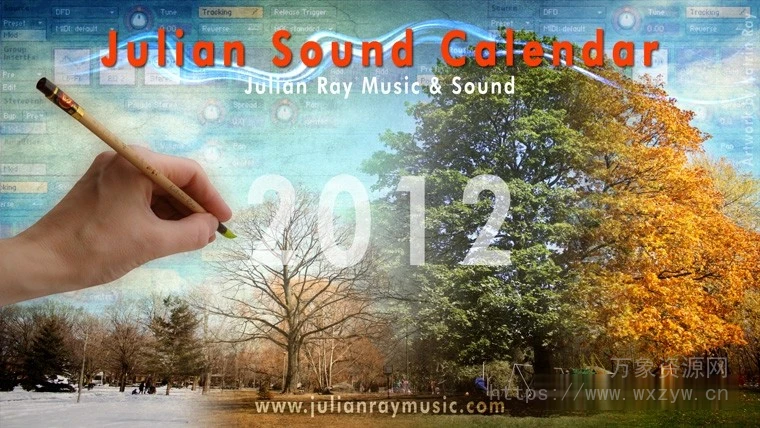 [综合乐器音源]Julian Ray Music Julian Sound Calendar 2012 [KONTAKT]（6.16Gb）