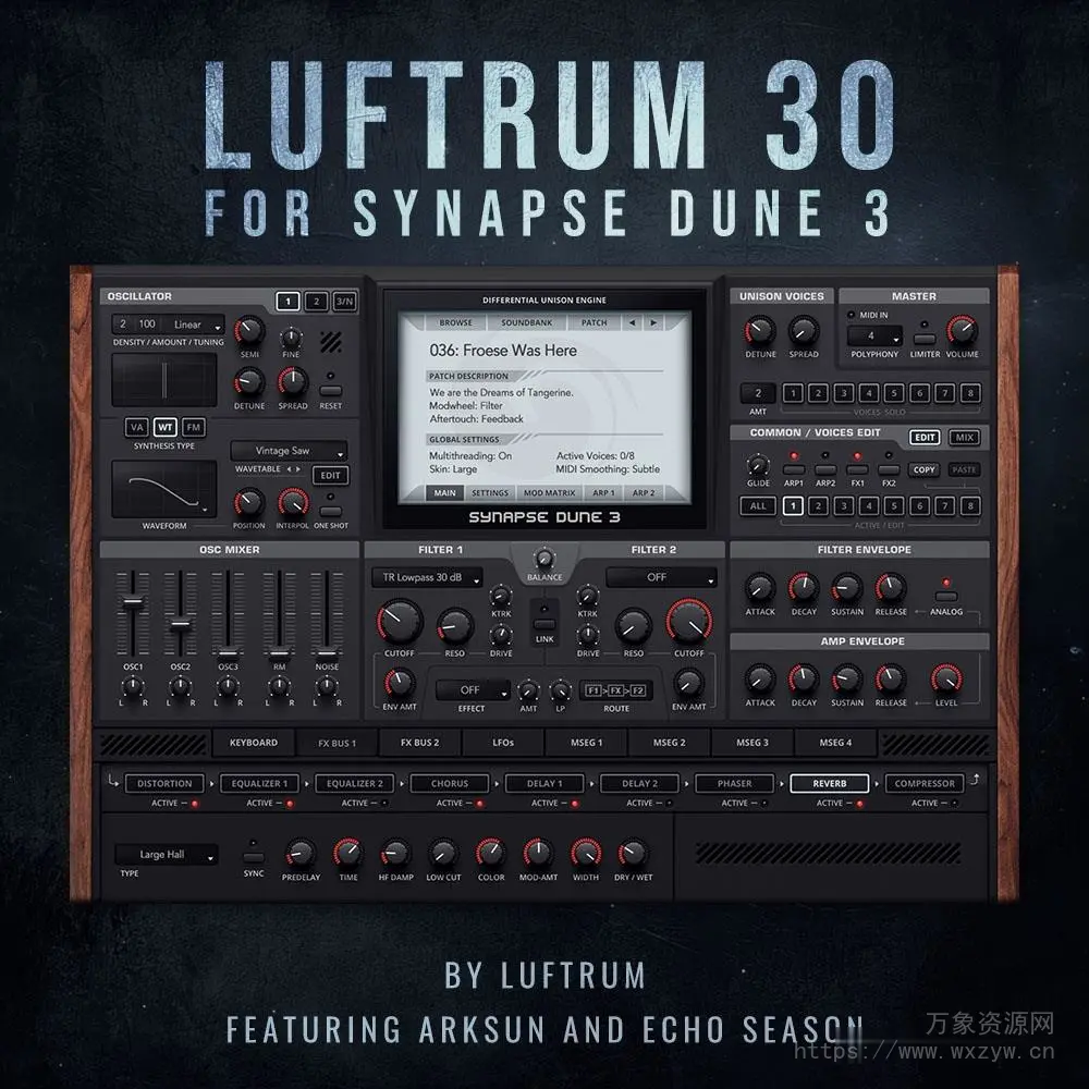 [Dune 3 预设]Luftrum Sound Design Luftrum 30 for Dune 3 [Synth Presets]（16.47MB）