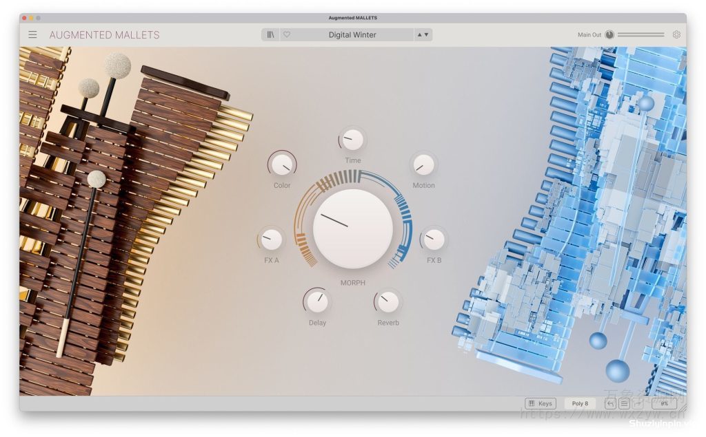 [现代风格槌击乐音源插件]Augmented MALLETS v1.0.0.5402 U2B [MacOSX]（1.5GB）