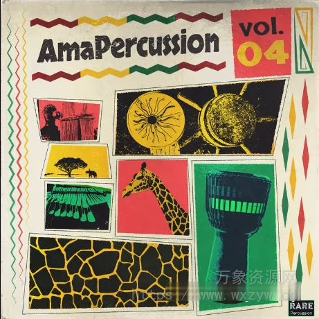 [4套非洲节奏打击乐采样合集]RARE Percussion AmaPercussion vol.1-4 [WAV]（1.03GB）
