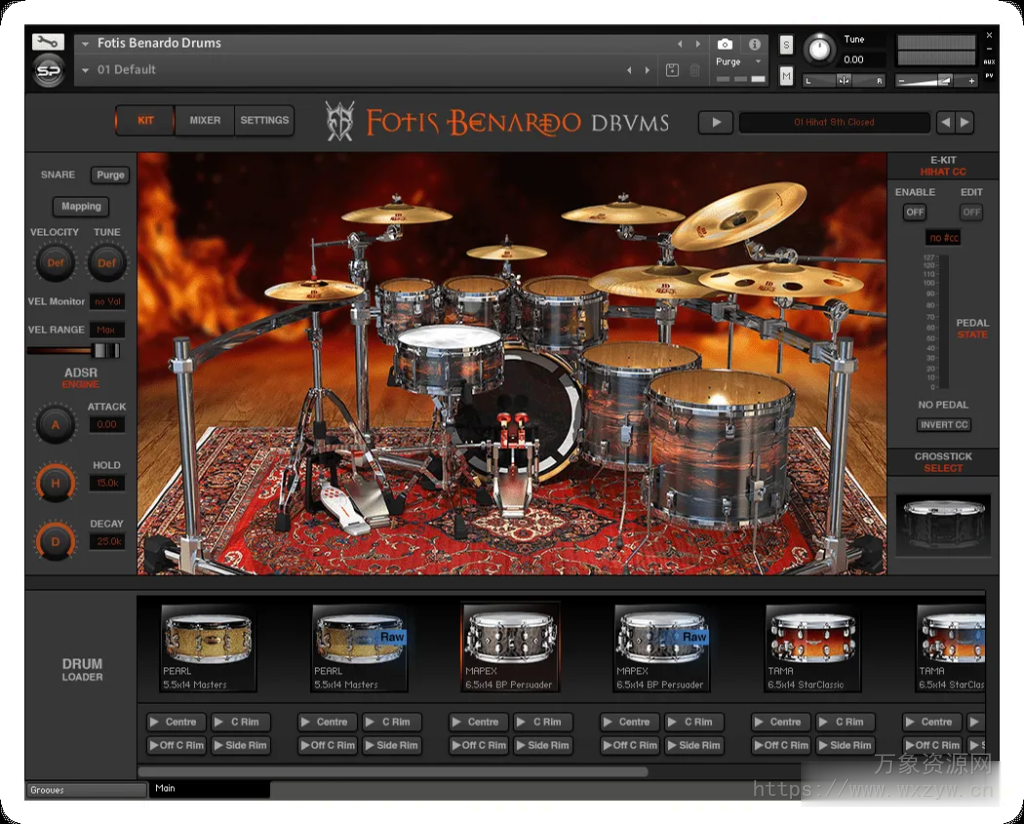 [超越一切的鼓库]Stigmatized Productions Fotis Benardo Drums [KONTAKT]（17.73GB）