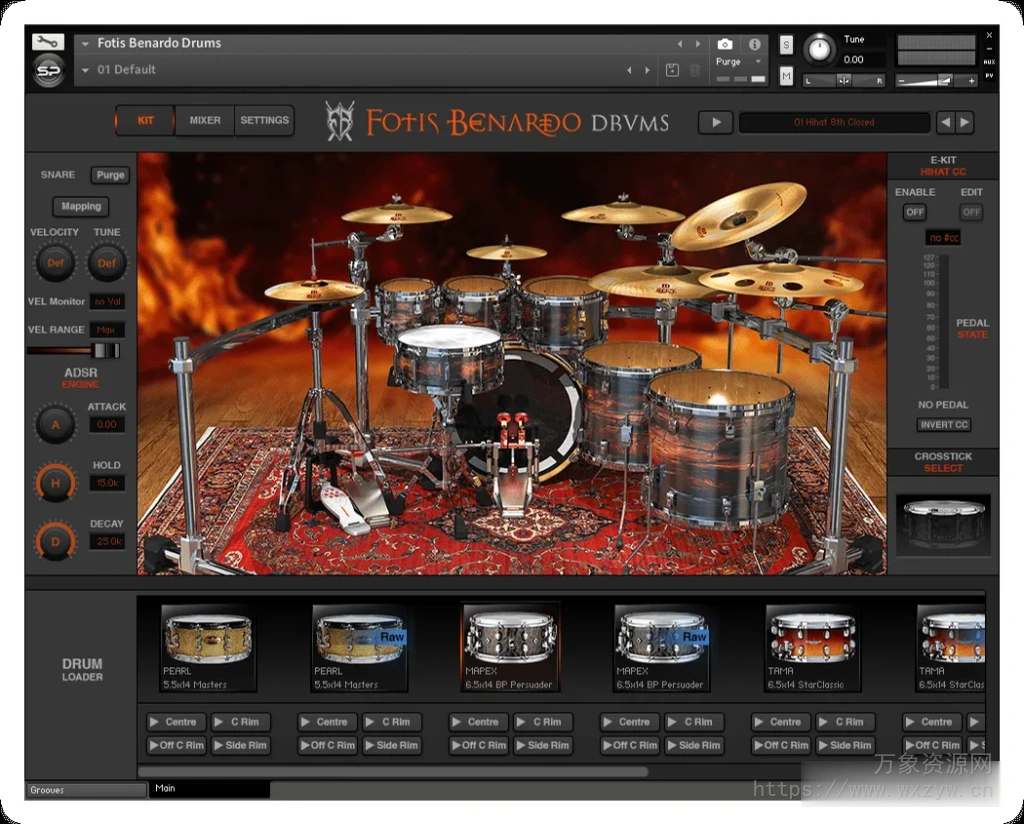 [超越一切的鼓库]Stigmatized Productions Fotis Benardo Drums [KONTAKT]（17.73GB）