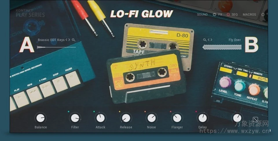 [嘻哈浩室电子低保真综合乐器音源]Native Instruments Lo-Fi Glow v2.0.0 [KONTAKT]（582MB）