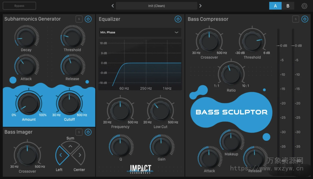 [低音塑形多效果插件]Impact Soundworks Bass Sculptor v1.0.3 [WiN, MacOSX]（6MB+34.48MB）