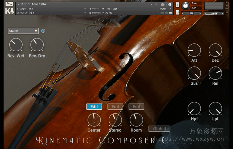 [大提琴乐器音源]Kinematic Composer Cello v1.2 [KONTAKT]（6,01GB）