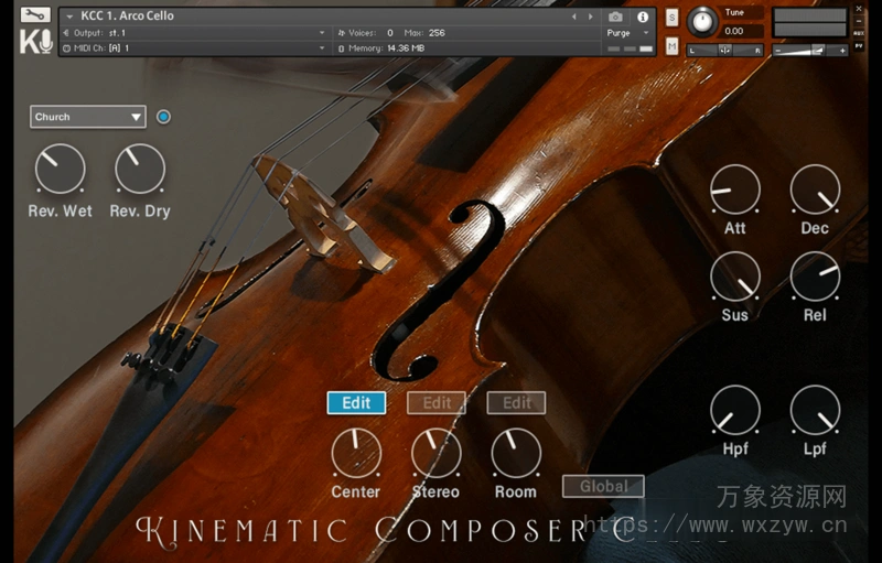 [大提琴乐器音源]Kinematic Composer Cello v1.2 [KONTAKT]（6,01GB）