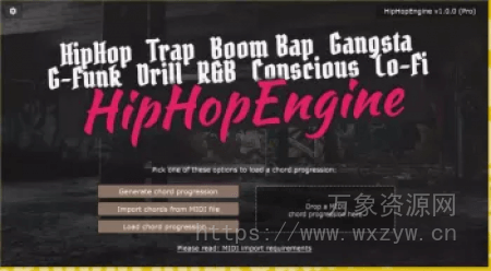 [更新：嘻哈引擎MIDI生成处理工具]FeelYourSound HipHopEngine Pro v1.0.0 Beta 1 [WiN]（27B）