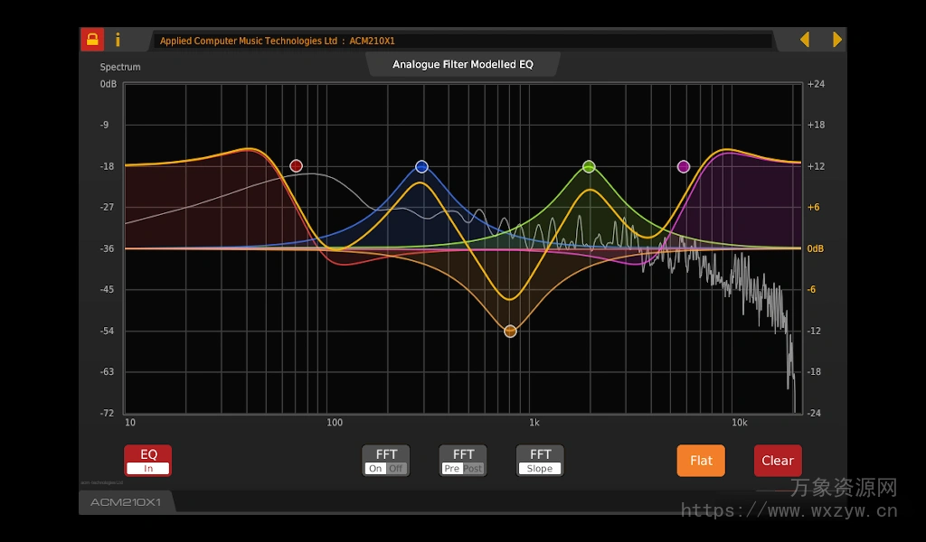 [多功能图形均衡器插件]Applied Computer Music Technologies ACM210X1 v3.2.0 R2R [WiN, LiNUX]（3Mb）