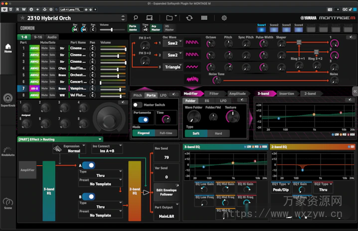 [扩展合成器插件]Yamaha Expanded Softsynth Plugin for MONTAGE M v2.0.2 [WiN, MacOSX]（16.9MB+6.97Gb+7.10Gb）