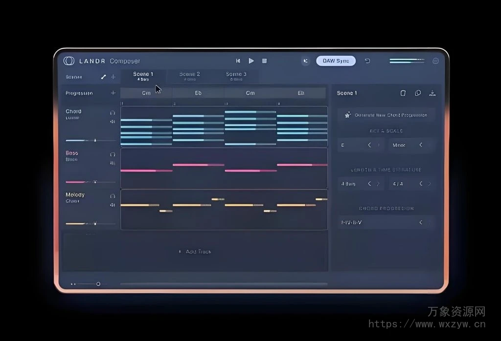 [AI和弦生成器]LANDR LANDR Composer v1.0.2 [WiN]（30.1MB）